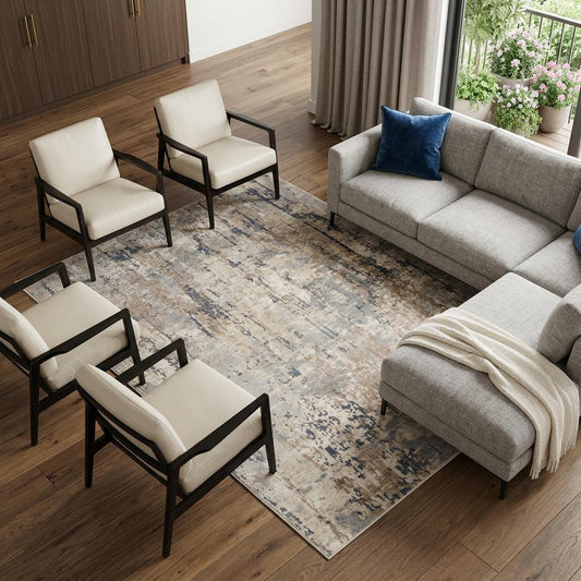 The Arlo Sculpted Abstract Area Rug