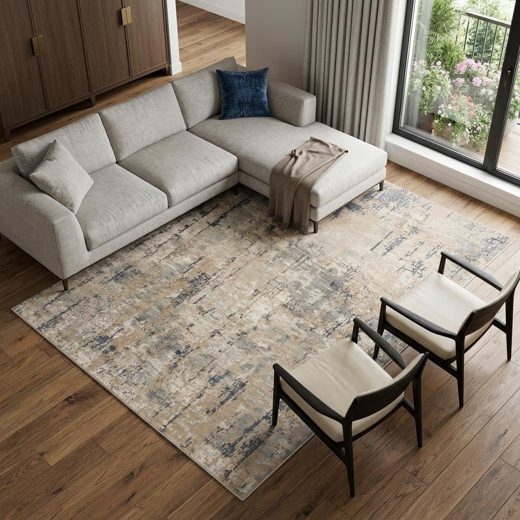 The Arlo Sculpted Abstract Area Rug