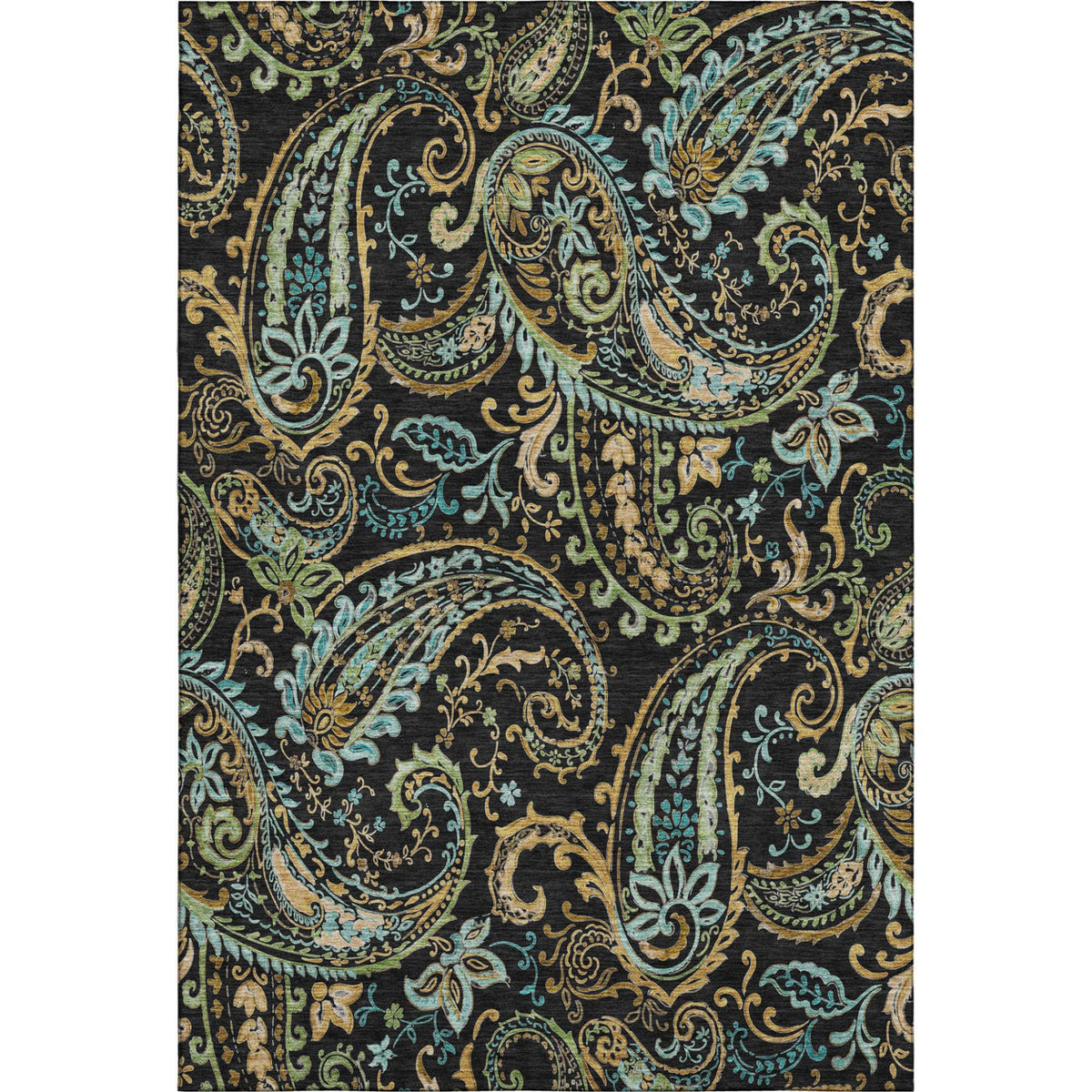 The Marlo Washable Paisley Statement Rug