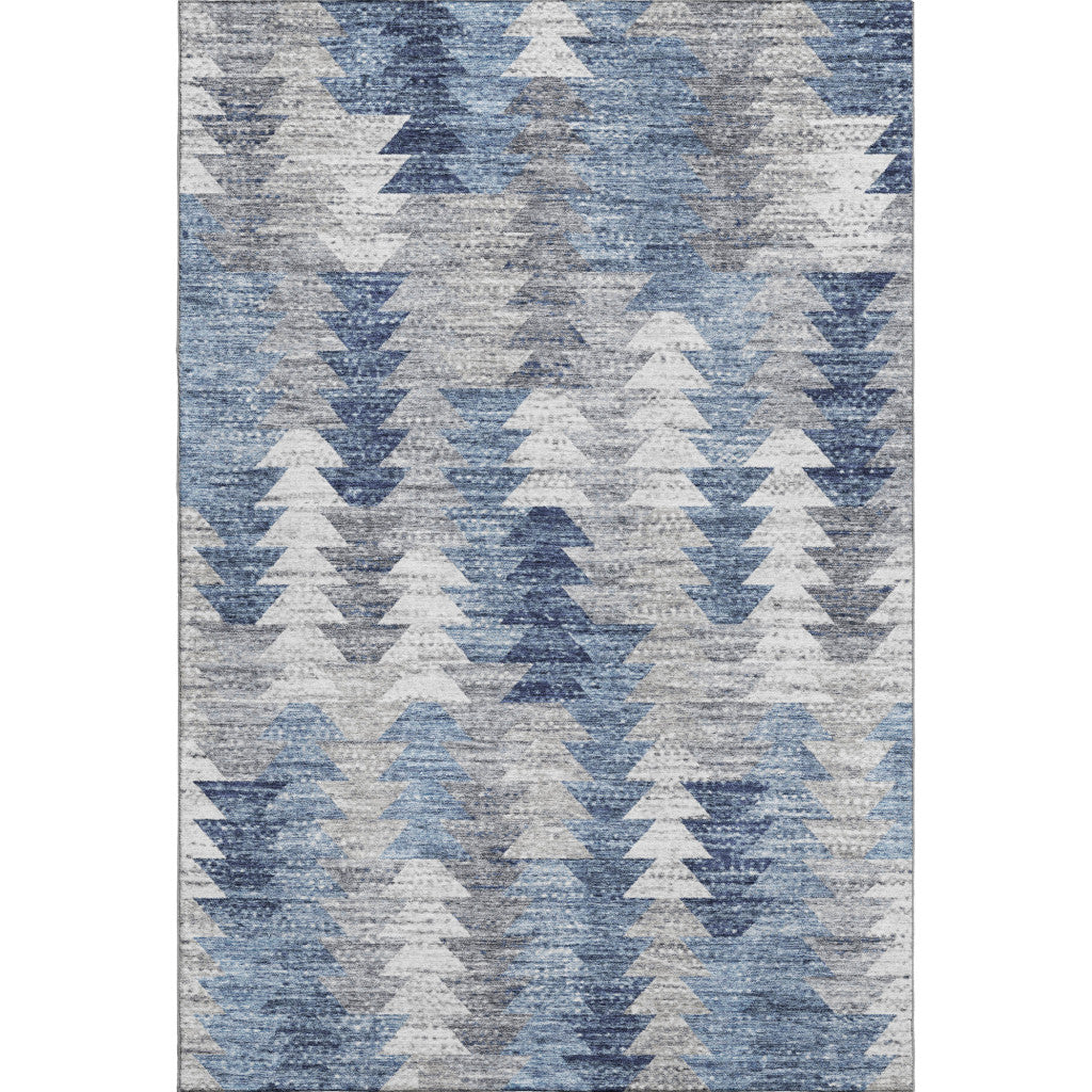 The Beckett Washable Geometric Coastal Rug