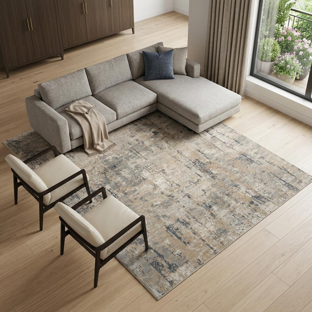 The Arlo Sculpted Abstract Area Rug
