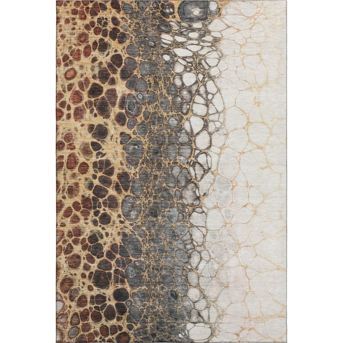 The Vivienne Distressed Abstract Washable Rug