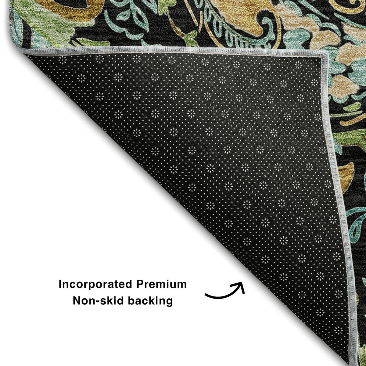 The Marlo Washable Paisley Statement Rug