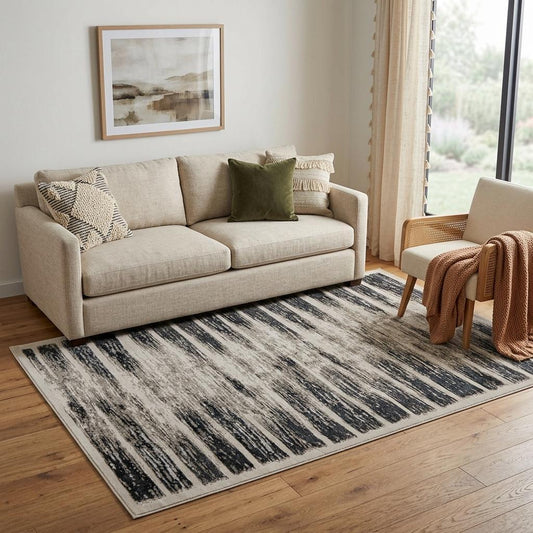 The Soren Distressed Abstract Area Rug