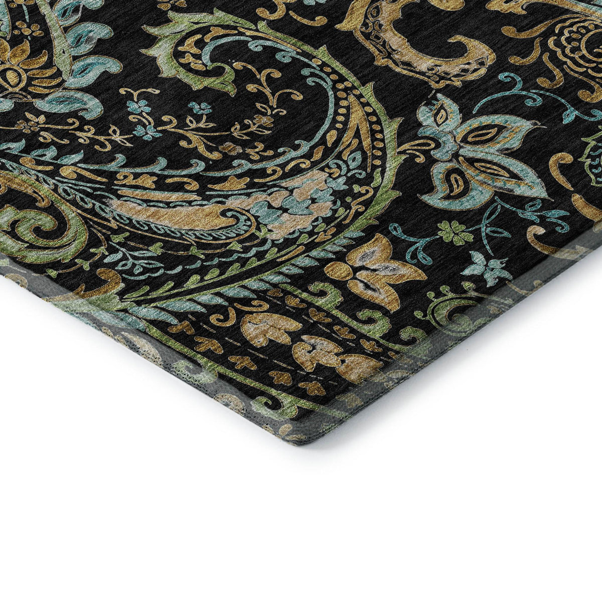 The Marlo Washable Paisley Statement Rug
