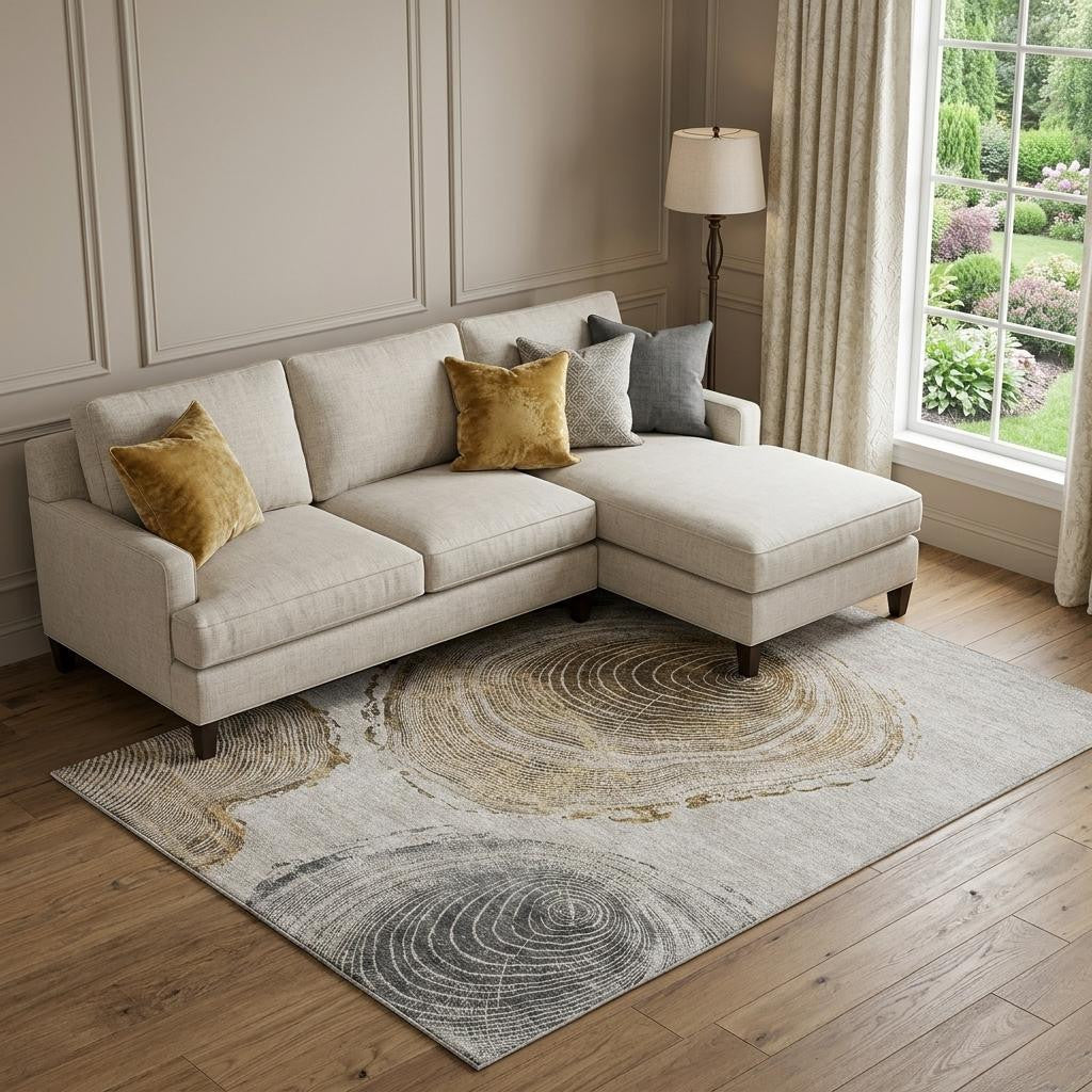 The Calder Washable Organic Grain Area Rug