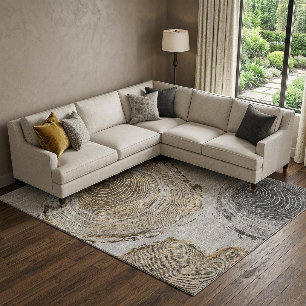 The Calder Washable Organic Grain Area Rug