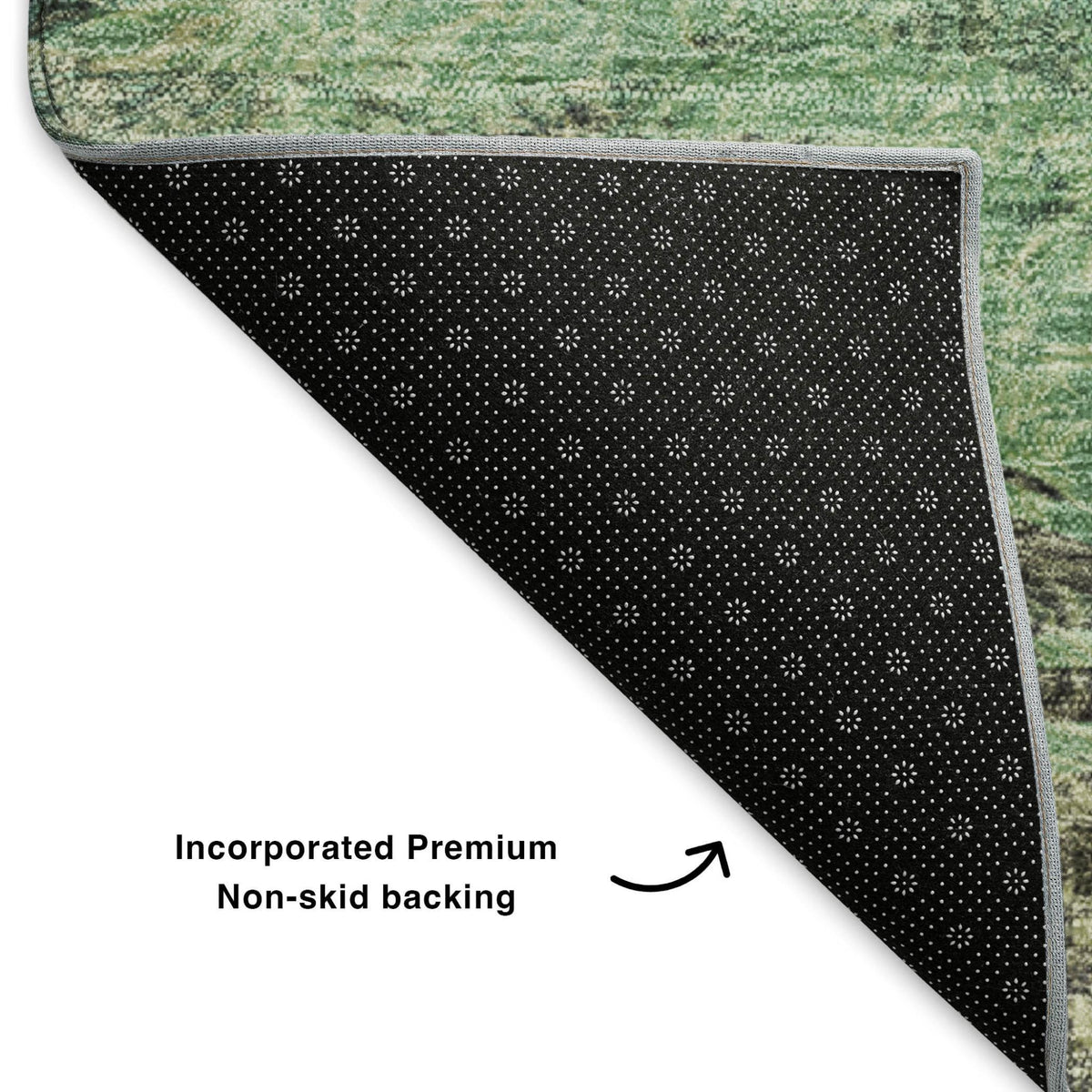 The Rowan Washable Abstract Earth Rug