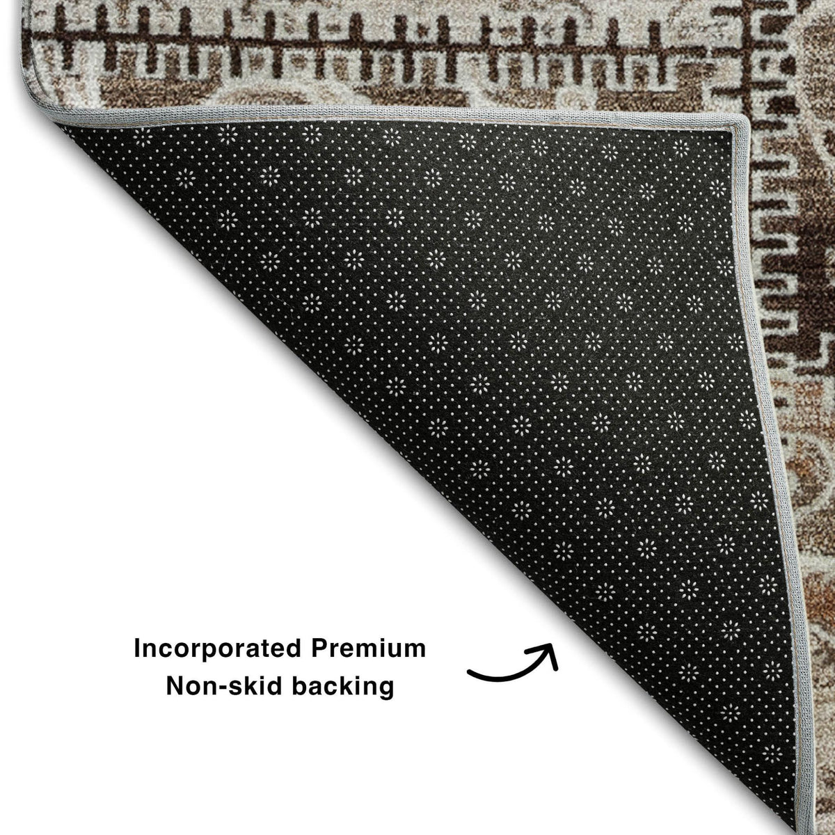The Remi Distressed Patchwork Washable Rug