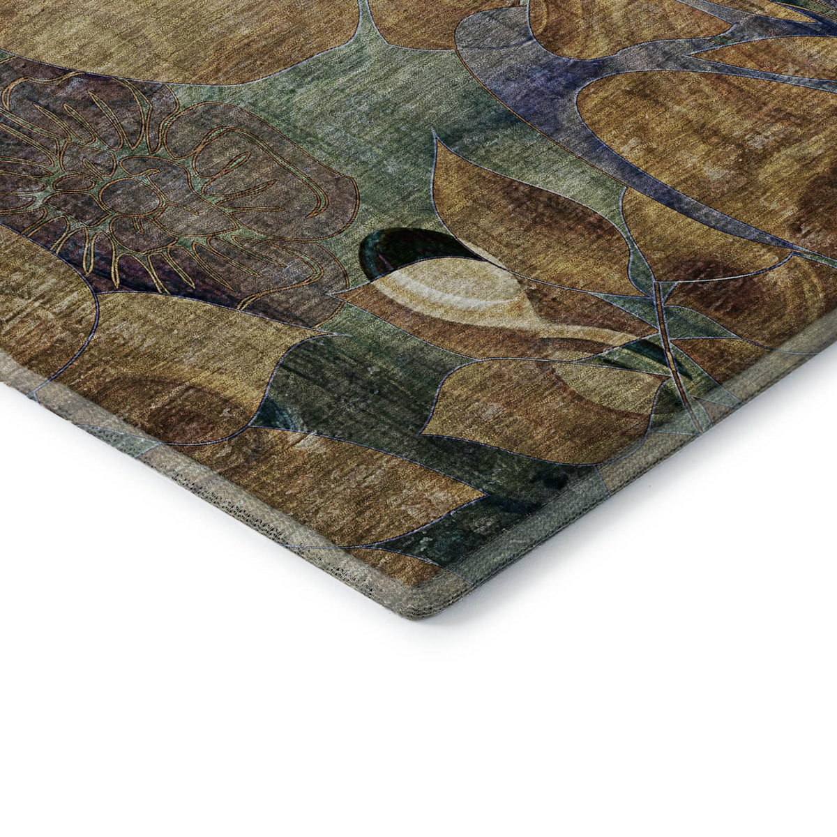 The Isla Distressed Abstract Washable Rug