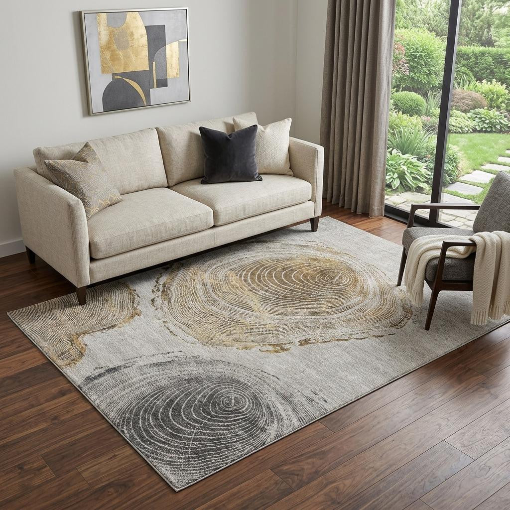 The Calder Washable Organic Grain Area Rug
