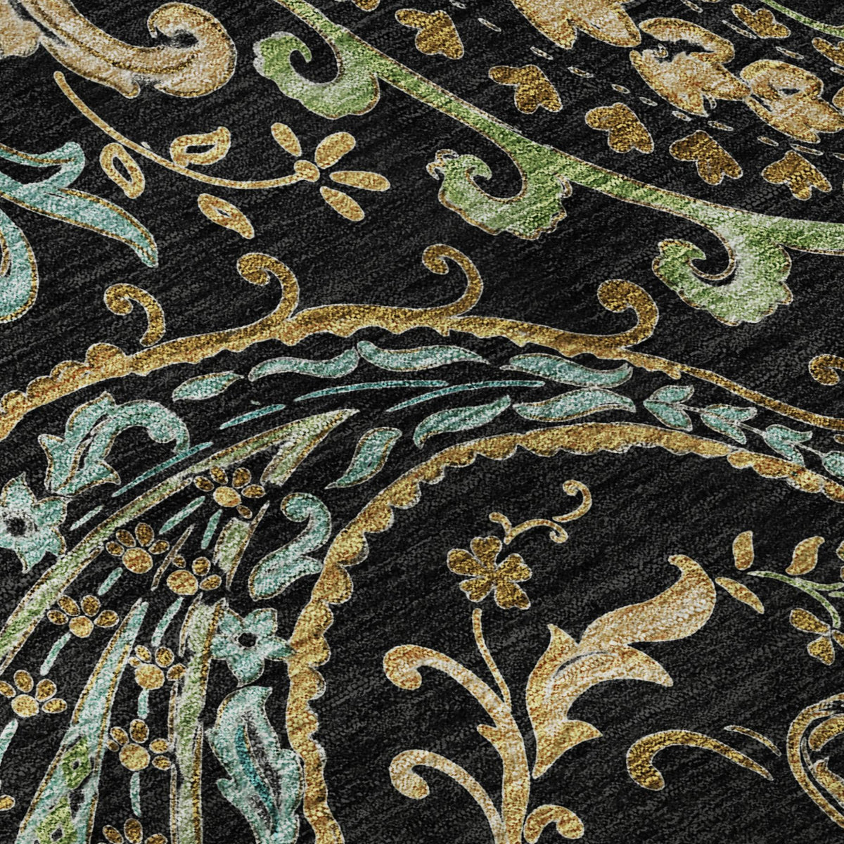 The Marlo Washable Paisley Statement Rug