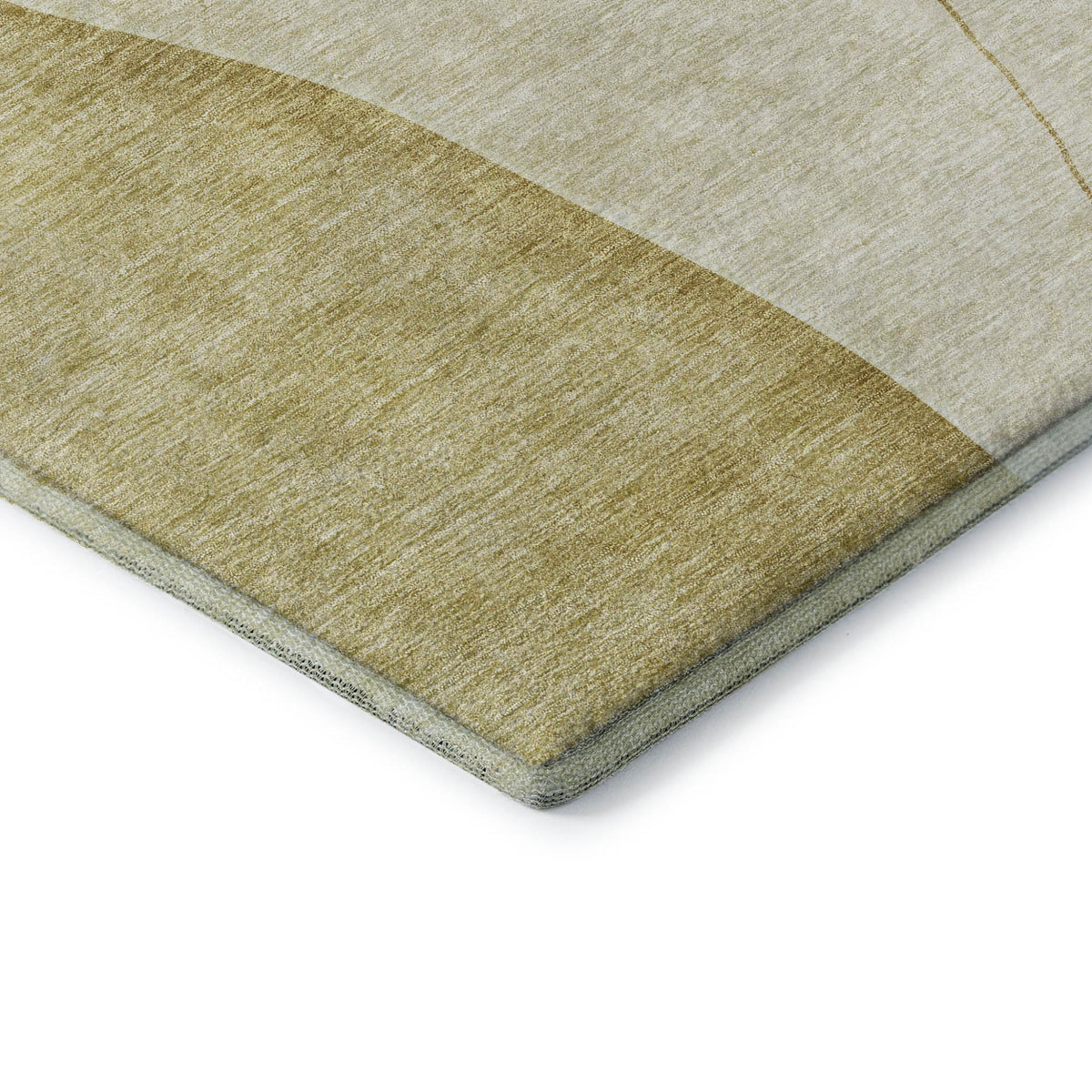 The Aurelia Washable Abstract Gold Rug