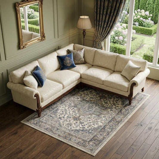 The Celine Heritage Medallion Area Rug