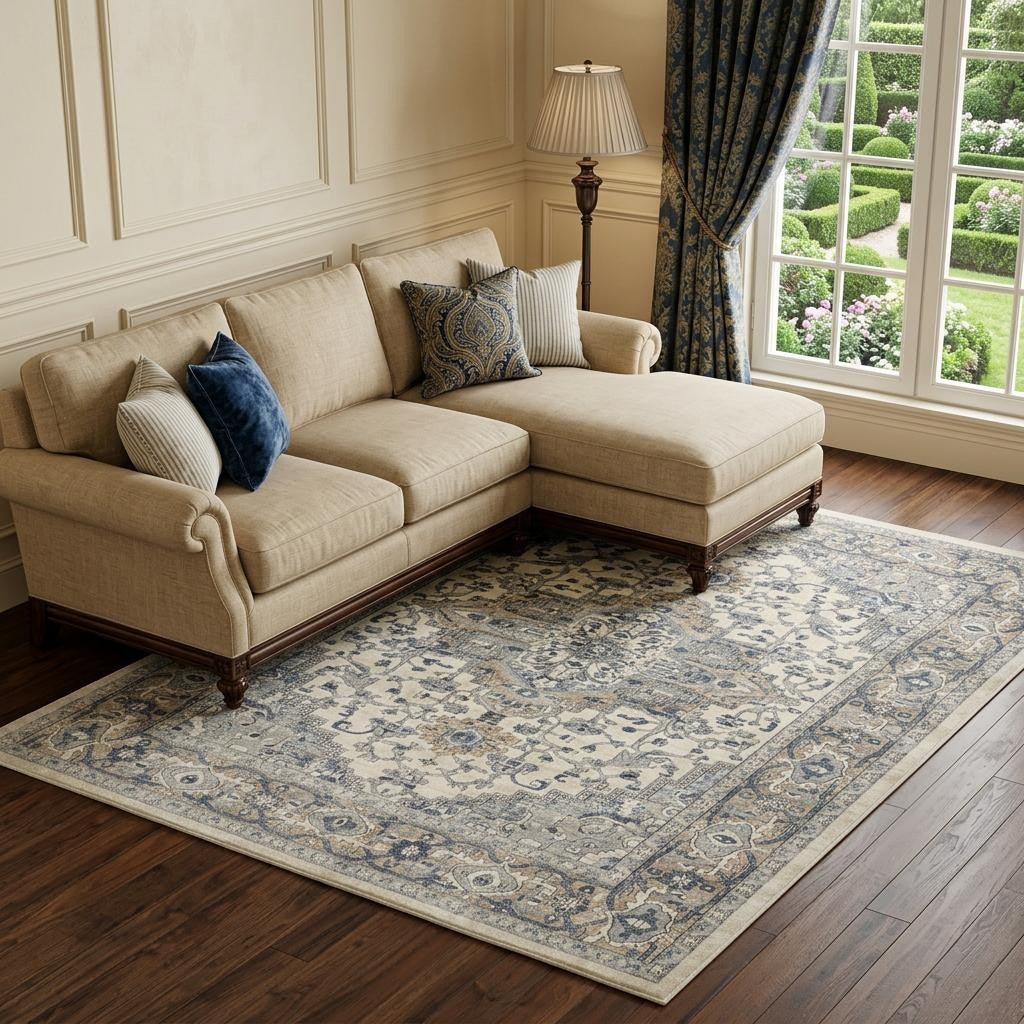 The Celine Heritage Medallion Area Rug