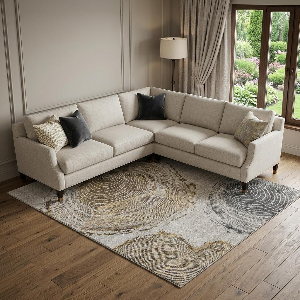 The Calder Washable Organic Grain Area Rug